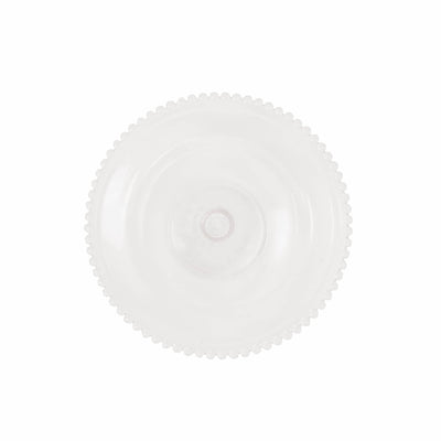 HV Cake Plate - Clear Glass - 27x10cm