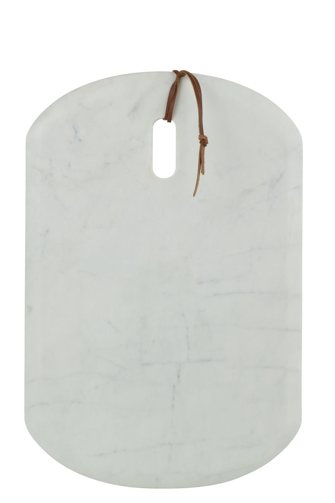 Plank Rectangle Marble White Small