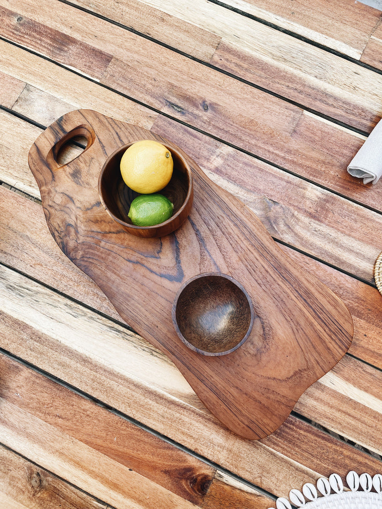 Sari Teak Wood Serving Plate