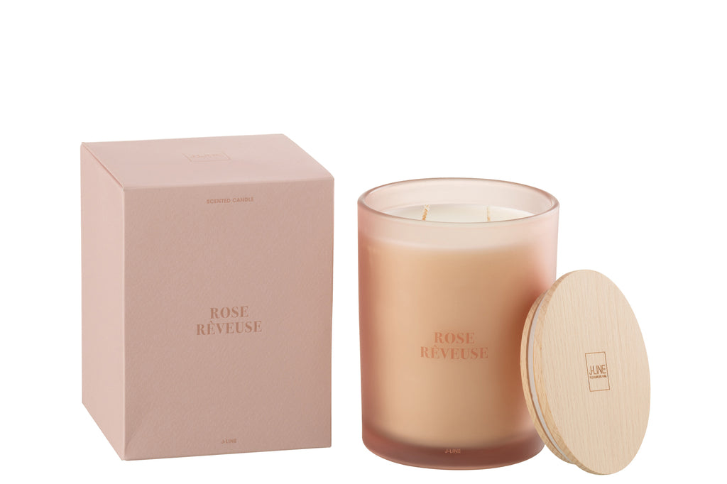 Scented Candle Accords Essentiels Rose Rêveuse-52H