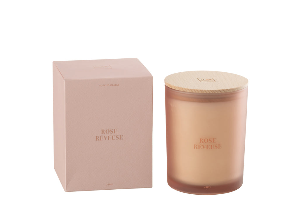 Scented Candle Accords Essentiels Rose Rêveuse-52H