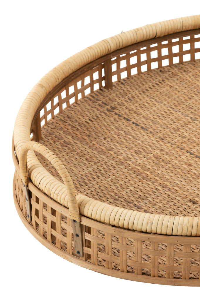 Tray Pick Rattan/Bamboo Natural Large